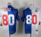 Nike Giants #80 Victor Cruz Royal With Hall of Fame 50th Patch NFL Elite Jersey