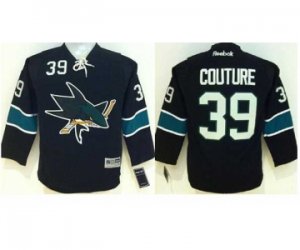 Youth NHL San Jose Sharks #39 Logan Couture black jerseys