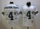 nfl Green Bay Packers #4 Super Bowl Champs Throwback white