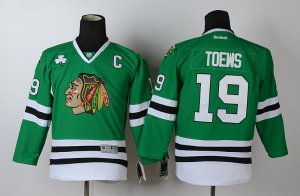 youth nhl chicago blackhawks #19 TOEWS green