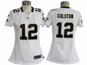 Nike Women nfl new orleans saints #12 colston white jerseys