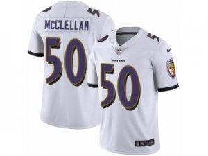 Mens Nike Baltimore Ravens #50 Albert McClellan Vapor Untouchable Limited White NFL Jersey