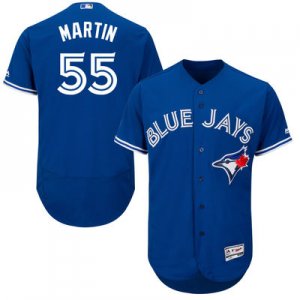 2016 Men\'s Toronto Blue Jays #55 Russell Martin Majestic Royal Flexbase Authentic Collection Player Jersey