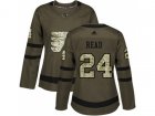 Women Adidas Philadelphia Flyers #24 Matt Read Green Salute to Service Stitched NHL Jersey