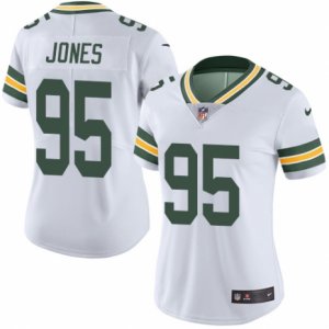 Women\'s Nike Green Bay Packers #95 Datone Jones Limited White Rush NFL Jersey