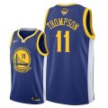 Golden State Warriors #11 Klay Thompson Blue 2018 NBA Finals Nike Swingman Jersey