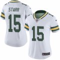 Women's Nike Green Bay Packers #15 Bart Starr Limited White Rush NFL Jersey