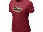 Women St.Louis Rams Red T-Shirt