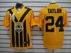 Nike NFL Pittsburgh Steelers #24 Taylor Yellow Colors 1933s Throwback Elite Jerseys
