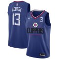 Clippers #13 Paul George White Nike Number Swingman Jersey