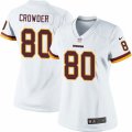 Womens Nike Washington Redskins #80 Jamison Crowder Limited White NFL Jersey