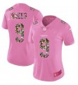 Nike Saints #9 Drew Brees Pink Camo Fashion Women Limited Jersey