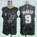 Men Nike San Antonio Spurs #9 Tony Parker Camo NBA Swingman City Edition Jersey