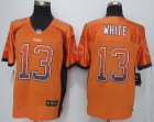 Nike Chicago Bears #13 White Orange Jerseys(Drift Fashion Elite)