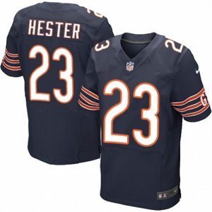 Mens Nike Chicago Bears #23 Devin Hester Elite Navy Blue Team Color NFL Jersey