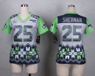 2015 Super Bowl XLIX Women Nike Seattle Seahawks #25 sherman jerseys(Style Noble Fashion)