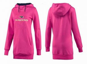 Women Baltimore Ravens Logo Pullover Hoodie-057