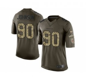 Nike Cincinnati Bengals #90 Michael Johnson Green Salute to Service Jerseys(Limited)