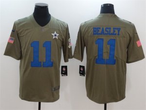 Nike Cowboys #11 Cole Beasley Olive Salute To Service Limited Jersey
