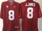 Ncaa Alabama Crimson Tide #8 J.Jones red jerseys