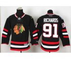 nhl jerseys chicago blackhawks #91 richards black