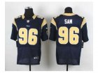 Nike jerseys st. louis rams #96 sam blue[Elite]