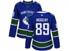 Women Adidas Vancouver Canucks #89 Alexander Mogilny Blue Home Authentic Stitched NHL Jersey