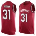 Nike Arizona Cardinals #31 David Johnson Red Team Color Men's Stitched NFL Limited Tank Top Jersey