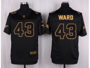 Nike Denver Broncos #43 T.J. Ward Black Pro Line Gold Collection Jersey(Elite)