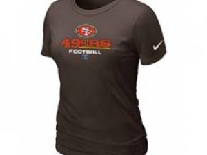 Women San Francisco 49ers Brown T-Shirt