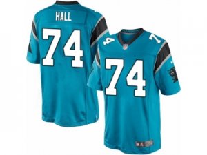 Men\'s Nike Carolina Panthers #74 Daeshon Hall Limited Blue Alternate NFL Jersey