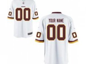 Men\'s Nike Washington Redskins Customized Game White Jerseys (S-4XL)