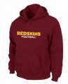 Washington Red Skins Authentic font Pullover Hoodie Red