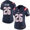 Women's Nike New England Patriots #26 Logan Ryan Limited Navy Blue Rush NFL Jersey