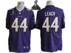 2013 Nike Super Bowl XLVII NFL Baltimore Ravens #44 Leach Purple Jerseys(Limited)