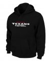 Houston Texans Authentic font Pullover Hoodie Black
