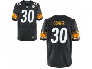 Mens Nike Pittsburgh Steelers #30 James Conner Elite Black Team Color NFL Jersey