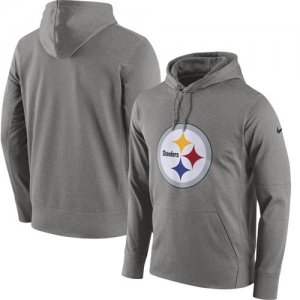 Pittsburgh Steelers Nike Circuit Logo Essential Performance Pullover Hoodie Gray