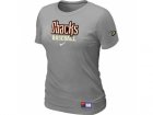 Wome Arizona Diamondbacks Crimson Nike L Grey Short Sleeve Practice T-Shirt