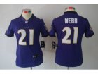 Nike Women Baltimore Ravens #21 Lardarius Webb Purple Jerseys