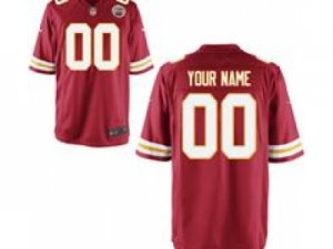 Men\'s Nike Kansas City Chiefs Customized Game Team Color Jerseys (S-4XL)