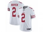 Mens Nike San Francisco 49ers #2 Brian Hoyer Vapor Untouchable Limited White NFL Jersey