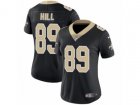 Women Nike New Orleans Saints #89 Josh Hill Vapor Untouchable Limited Black Team Color NFL Jersey