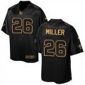 Men Nike Houston Texans #26 Lamar Miller Black Men Stitched NFL Elite Pro Line Gold Collection Jersey