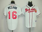 MLB Atlanta Braves #16 Mccann white