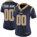 Womens Nike Los Angeles Rams Customized Navy Blue Team Color Vapor Untouchable Limited Player NFL Jersey