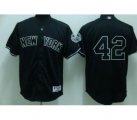 New York Yankees #42 Rivera 2009 world series patchs black