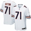 Mens Nike Chicago Bears #71 Josh Sitton Game White NFL Jersey