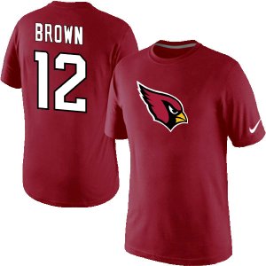 Nike Arizona Cardinals #12 John Name & Number T-Shirt red