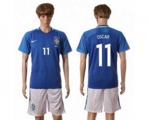 Brazil #11 Oscar Away Soccer Country Jersey